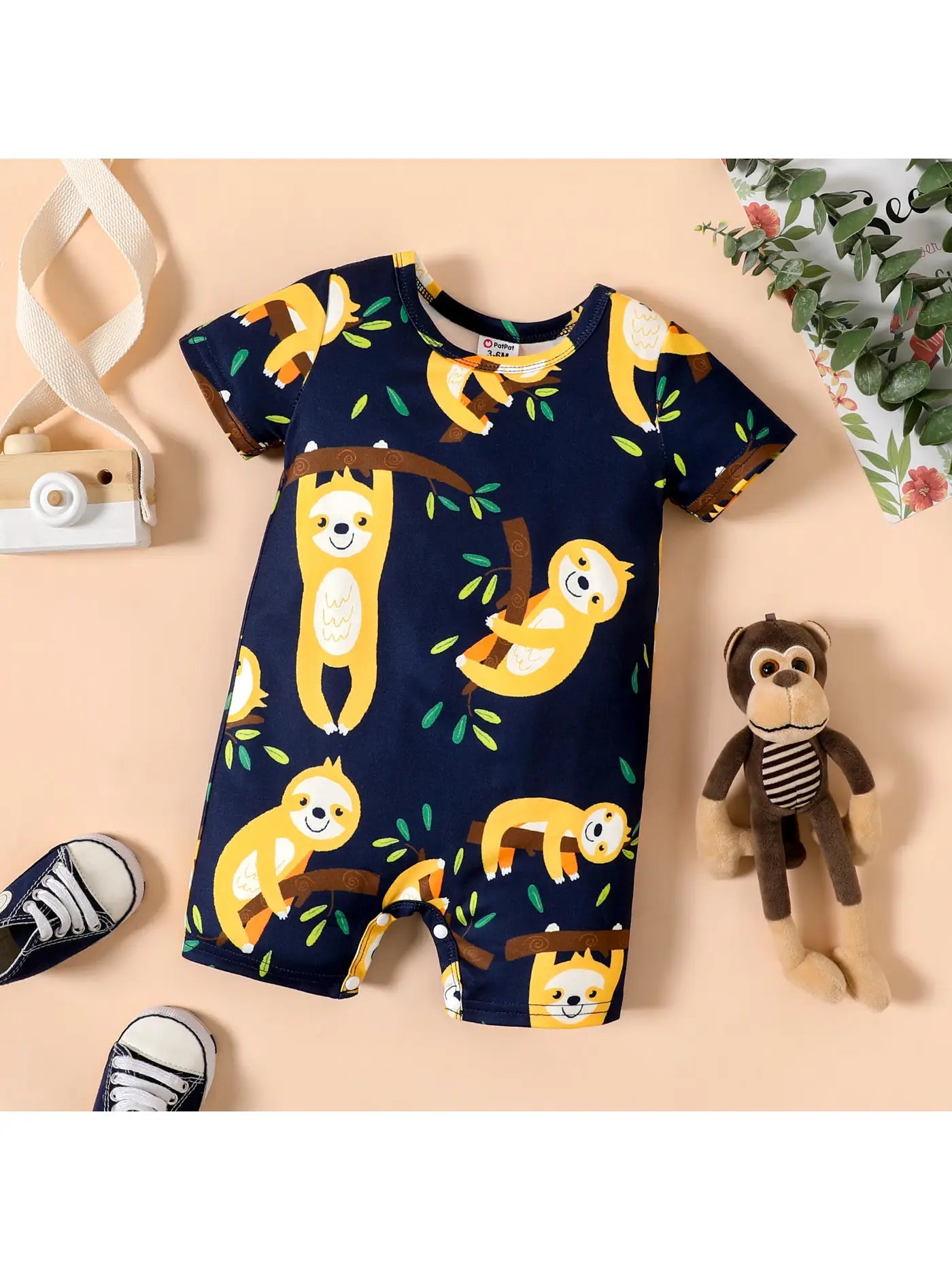 Cartoon Sloth Romper