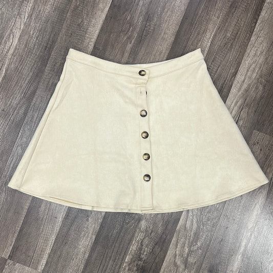 Ivory and Black Woven Skirts