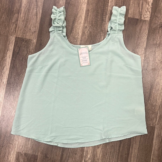 Mint Ruffle Tank