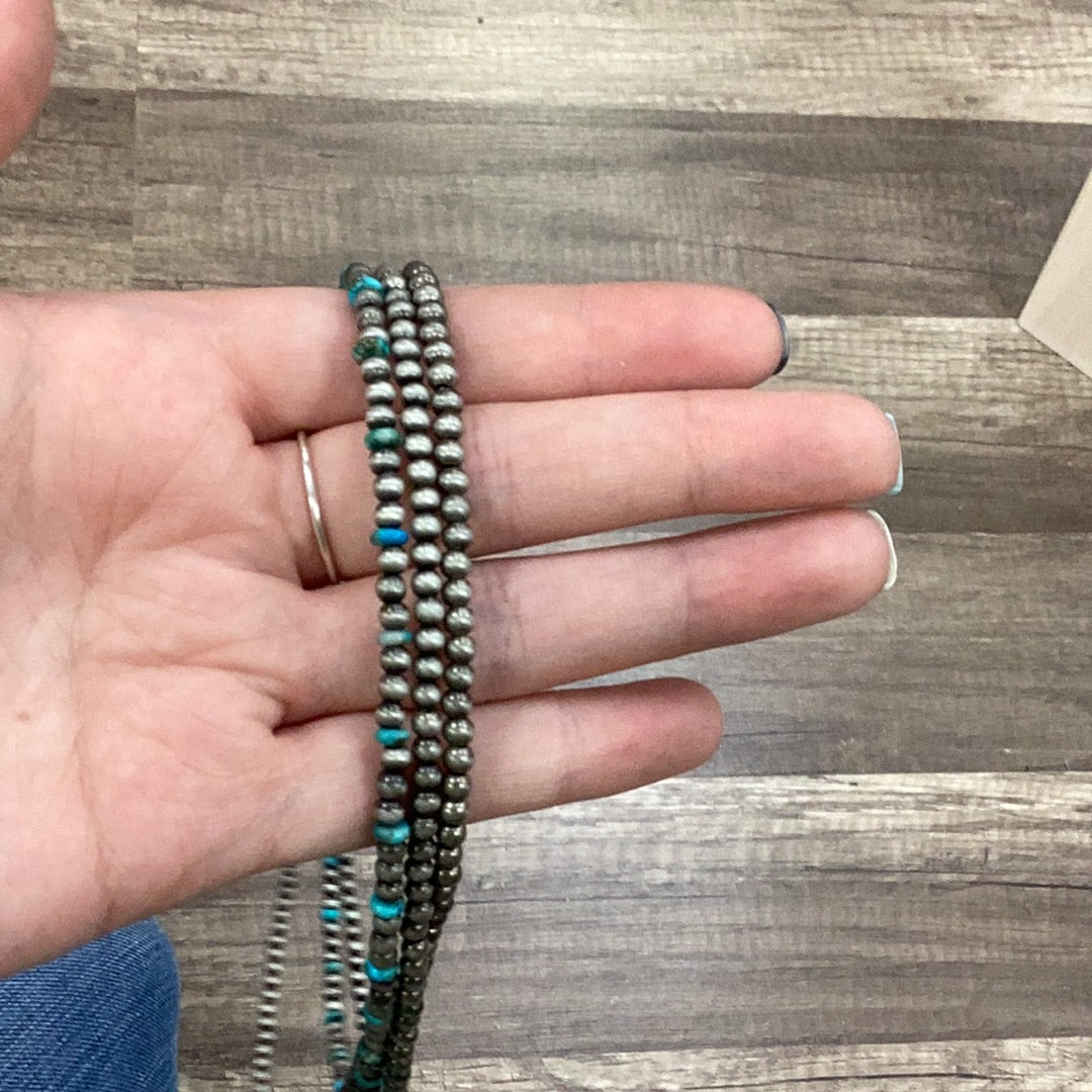 20” Layered 4mm Navajo Pearls