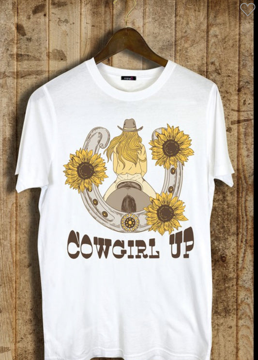 Cowgirl up tee